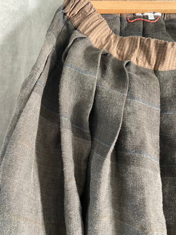 Skirt 45 tartan natural dye zz