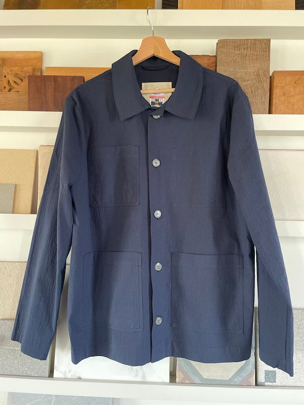 Work Jkt Blue seersucker