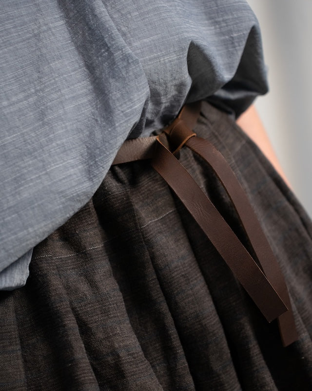 Skirt 45 tartan natural dye zz