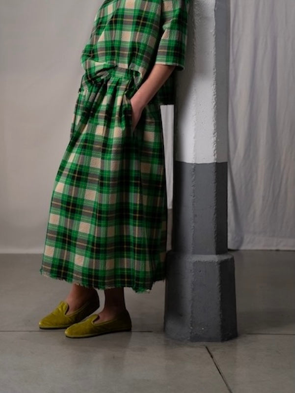 Skirt 45 seersucker tartan