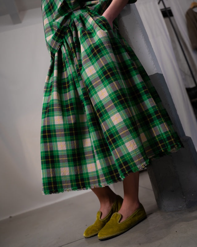 Skirt 45 seersucker tartan
