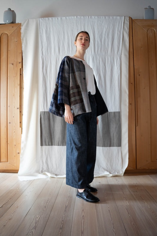New Castello jkt reversible tartan
