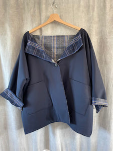 New Castello jkt reversible tartan