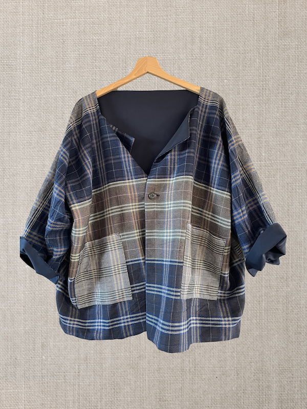 New Castello jkt reversible tartan