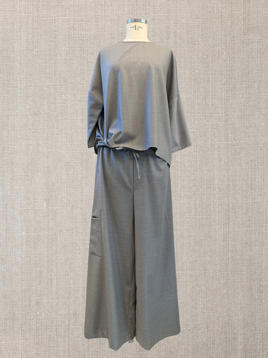 Pant Johji + shirt haelth flanel grey