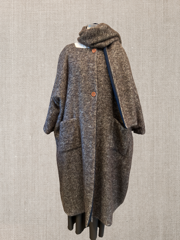 Coat Marzer reversibile brown