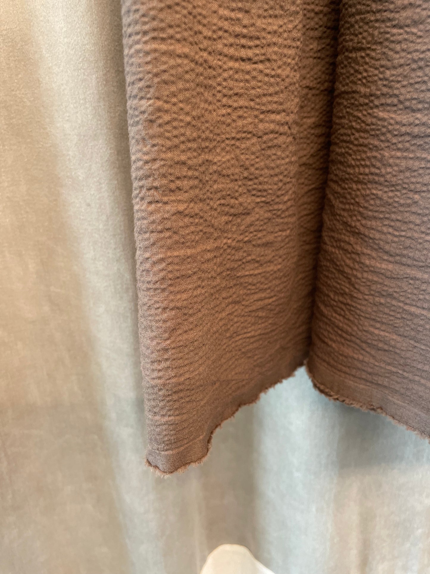 Skirt 45 seersucker  dye cioco