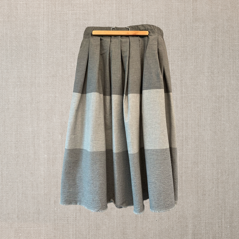 Skirt 45 seersucker grey