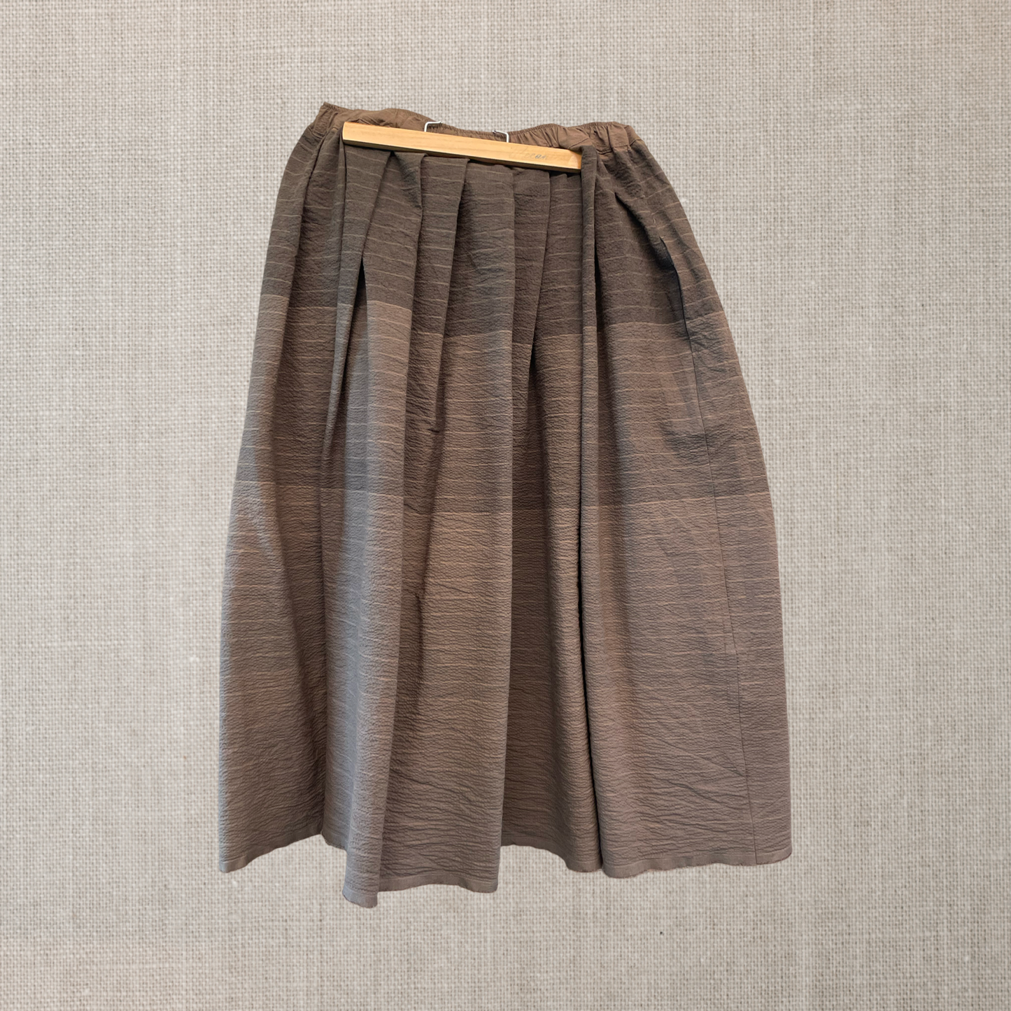 Skirt 45 seersucker  dye cioco