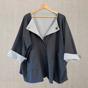 New Castello jkt reversible stripes