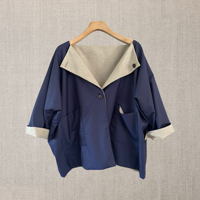 New Castello jkt reversible navy