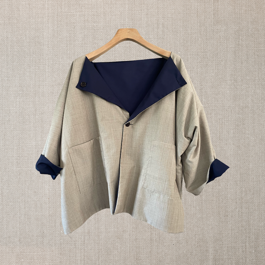 New Castello jkt reversible navy