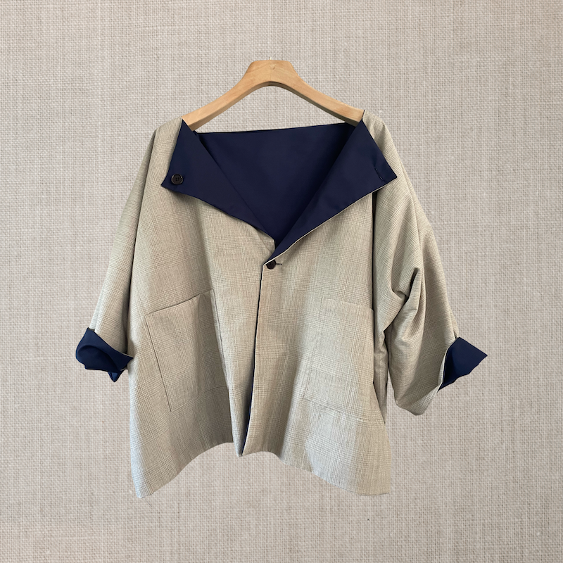 New Castello jkt reversible navy