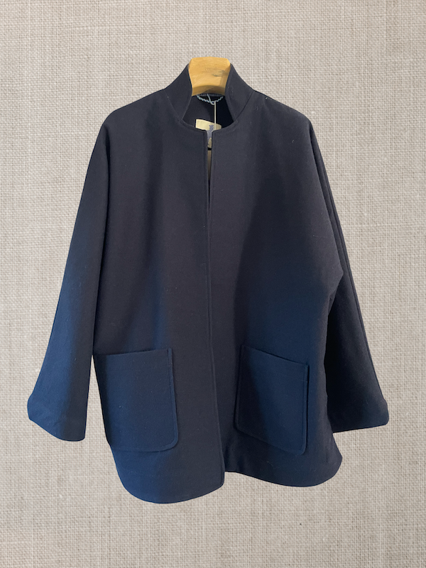 Okura jkt navy wool