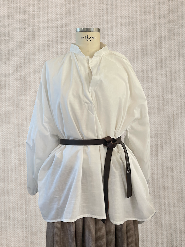 Collarless over shirt