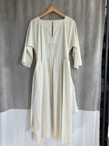 Allegra Dress white stripes