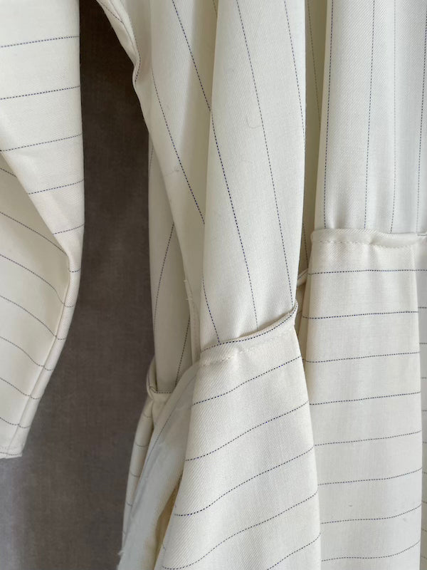Allegra Dress white stripes