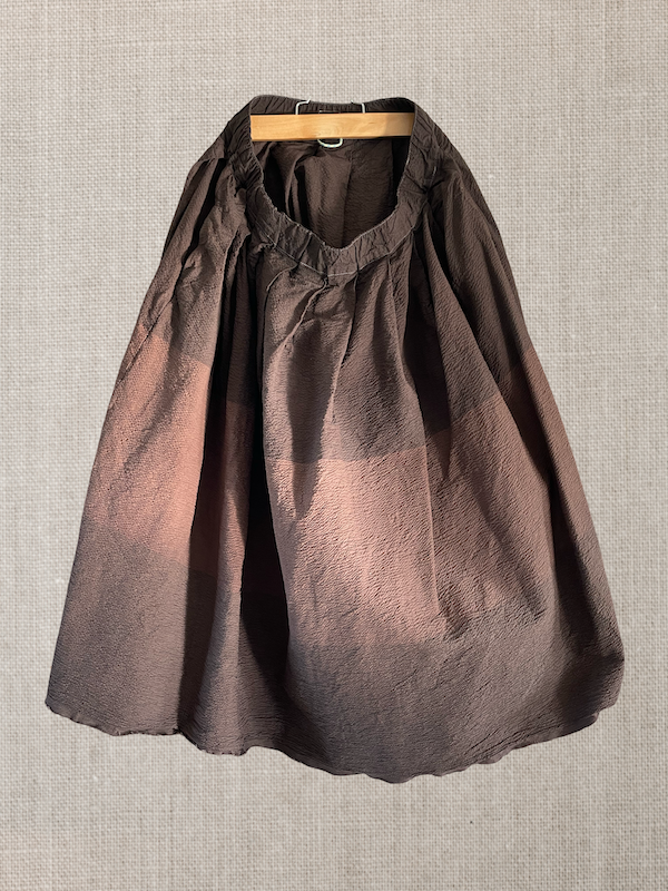 Skirt 45 tartan natural dye B