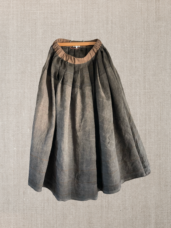 Skirt 45 tartan natural dye zz