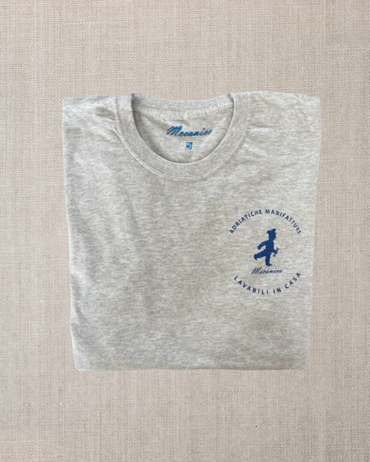 Mecanico tshirt grey logo