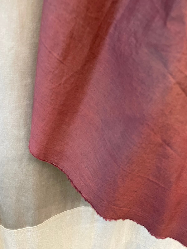 Skirt 45 tartan natural dye cherry 2