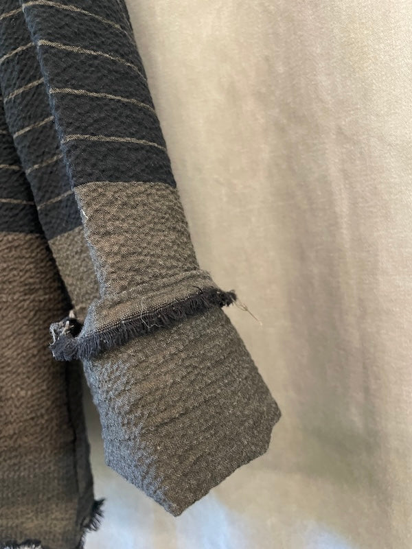 Gioia jkt nat dye brown stripes