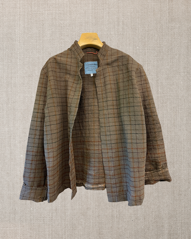 Gioia jkt nat dye brown check