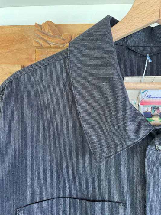 Work Jkt grey seersucker