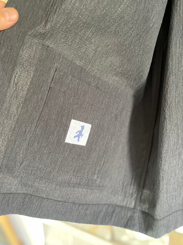 Work Jkt grey seersucker