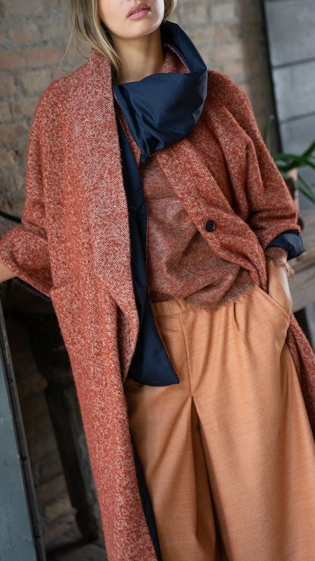 Coat Marzer reversibile red