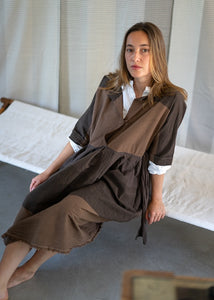 Allegra Dress brown dye