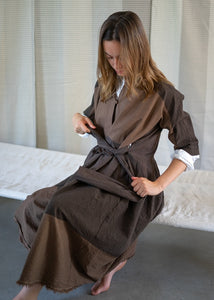 Allegra Dress brown dye