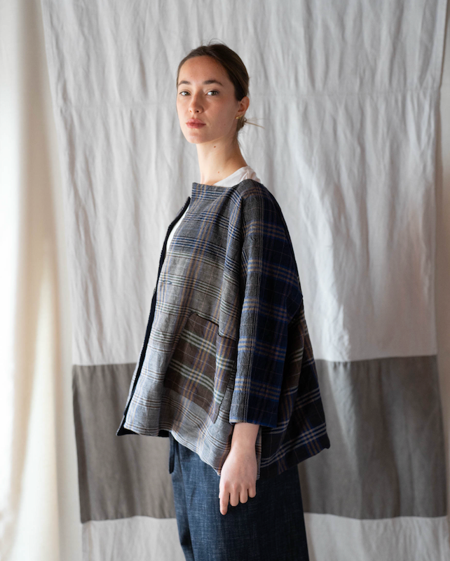 New Castello jkt reversible tartan