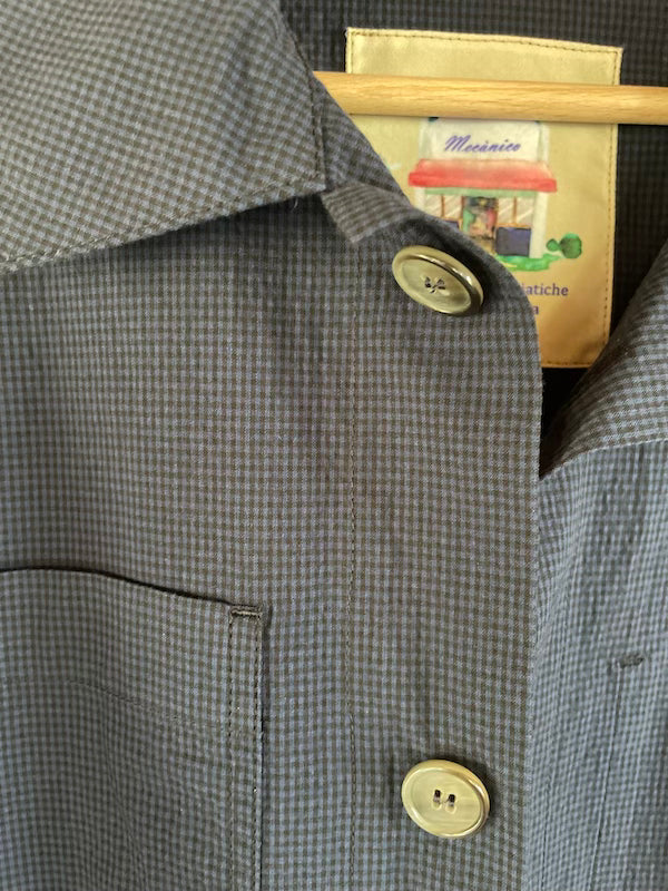 Work Jkt  Blue seersucker