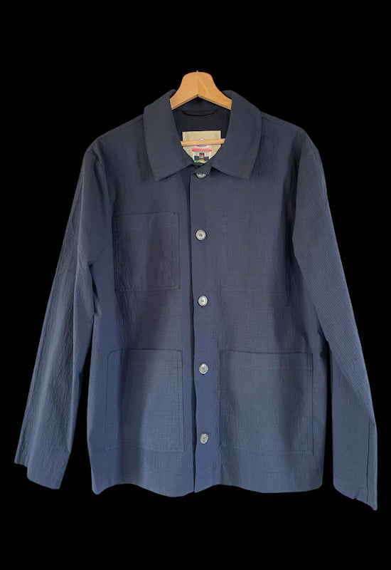 Work Jkt  Blue seersucker